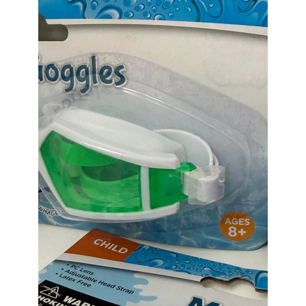Swimgear Youth Cool Goggles and Child‎ Swim Mask Set 3 Pack Green Pink White